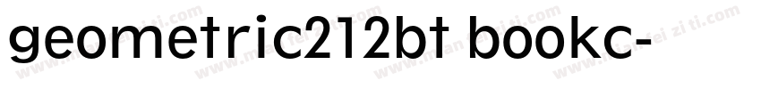 geometric212bt bookc字体转换